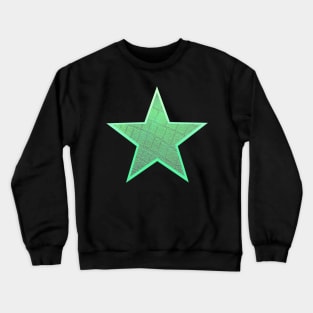 Iridescent Crocodile Skin Star Crewneck Sweatshirt